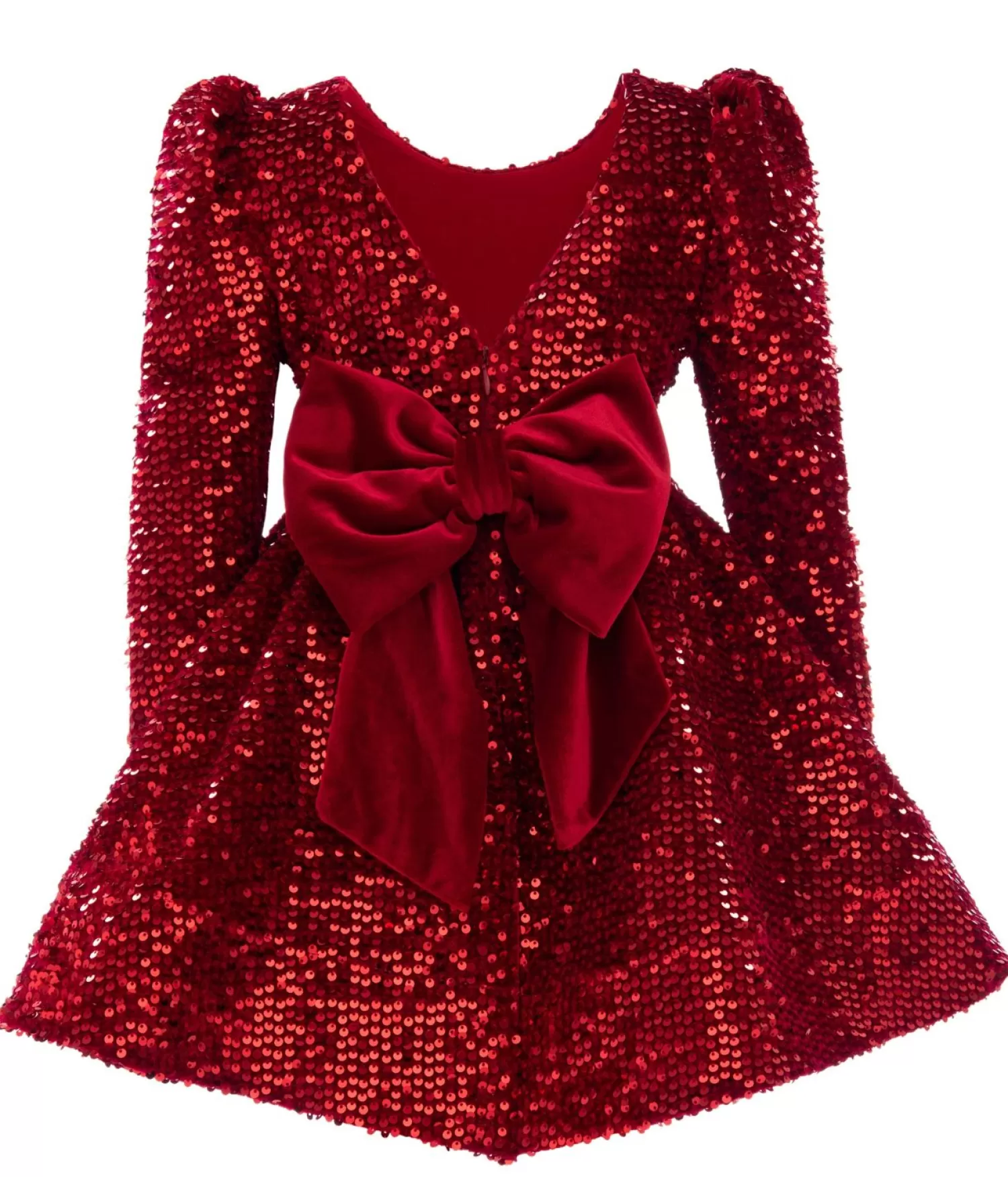 Dresses^Tulleen Merribrook Sequin Bow Dress Red