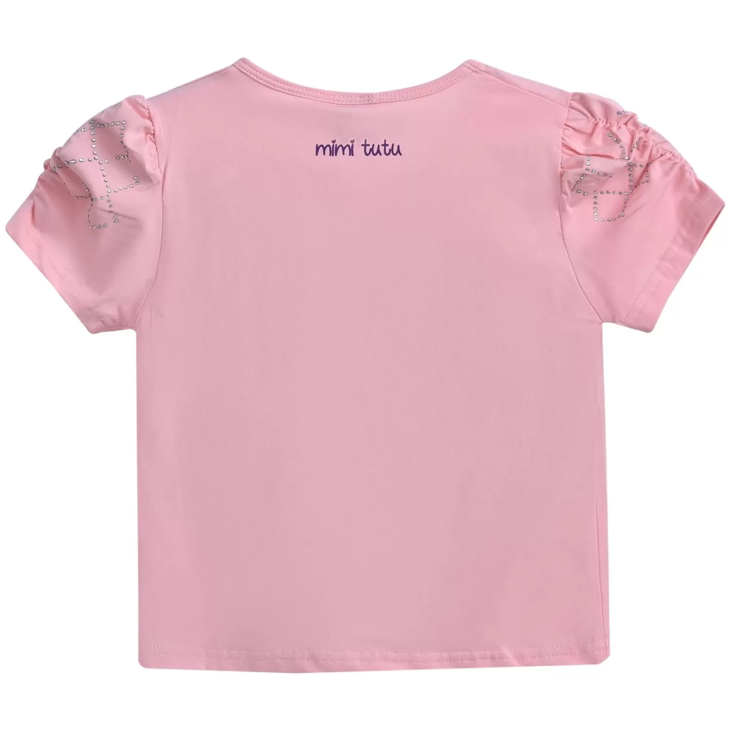 T-Shirts^Mimi Tutu -Mt4201-Flowers-Pink-T-Shirt