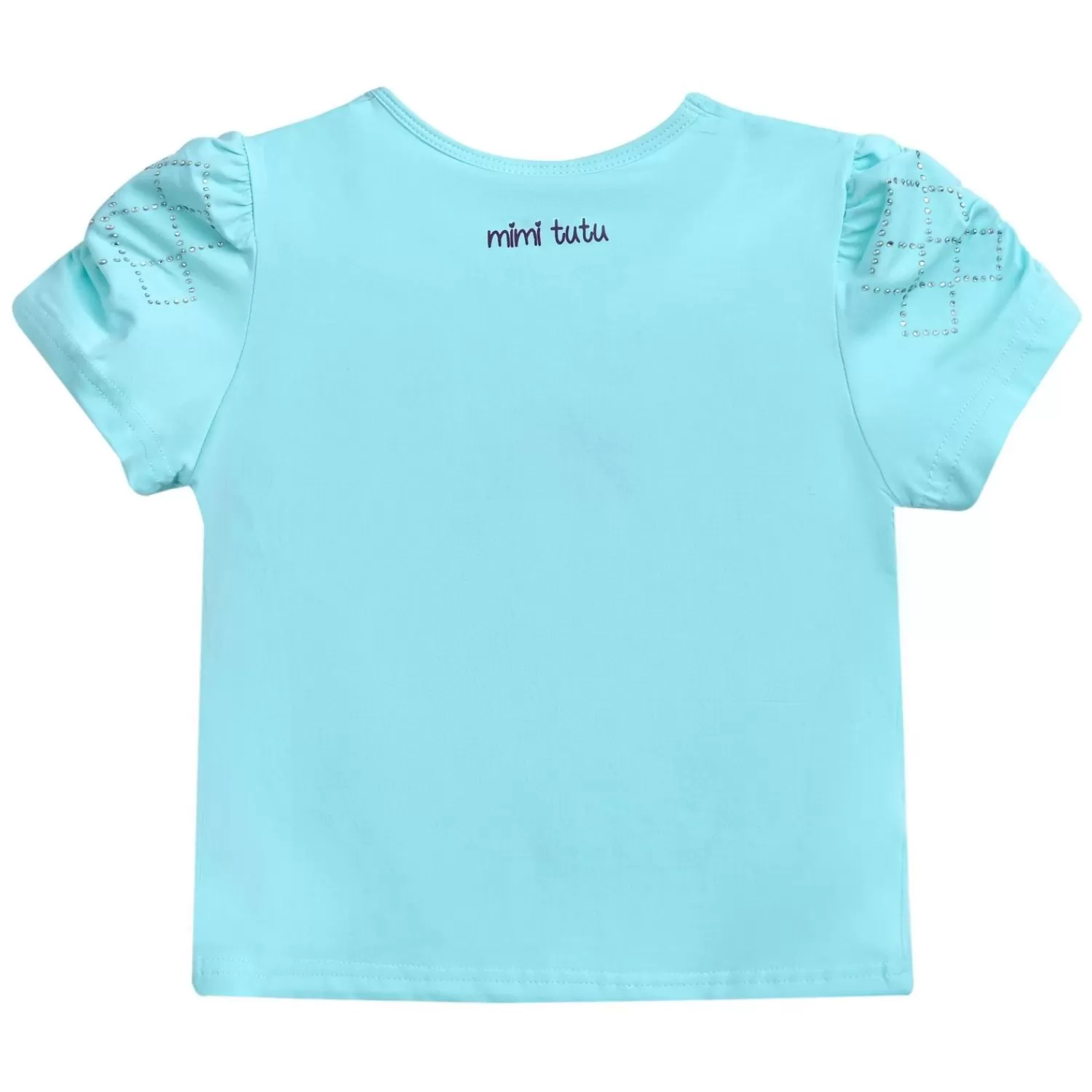 T-Shirts^Mimi Tutu -Mt4201-Flowers-Powder Blue-T-Shirt