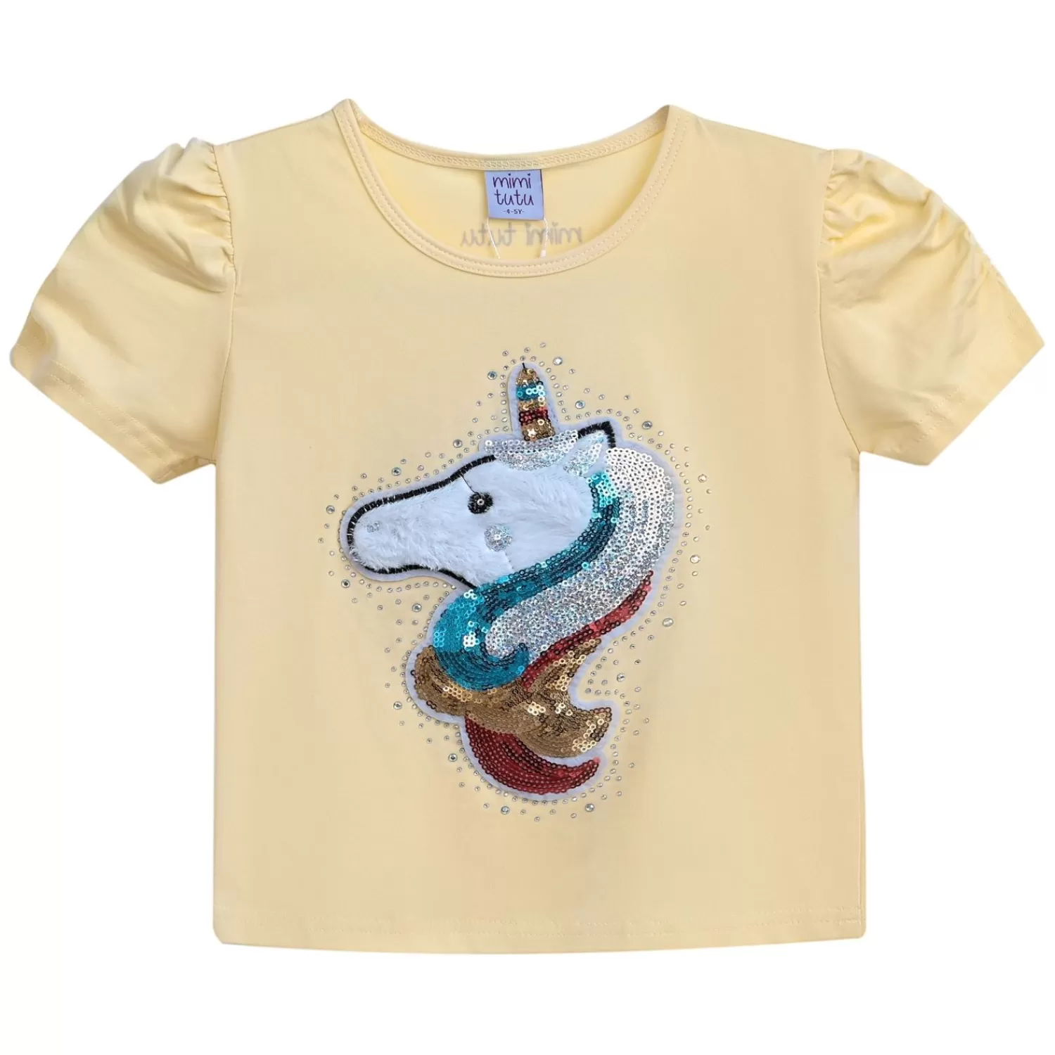 T-Shirts^Mimi Tutu -Mt4202-Unicorn-Buttercream-T-Shirt