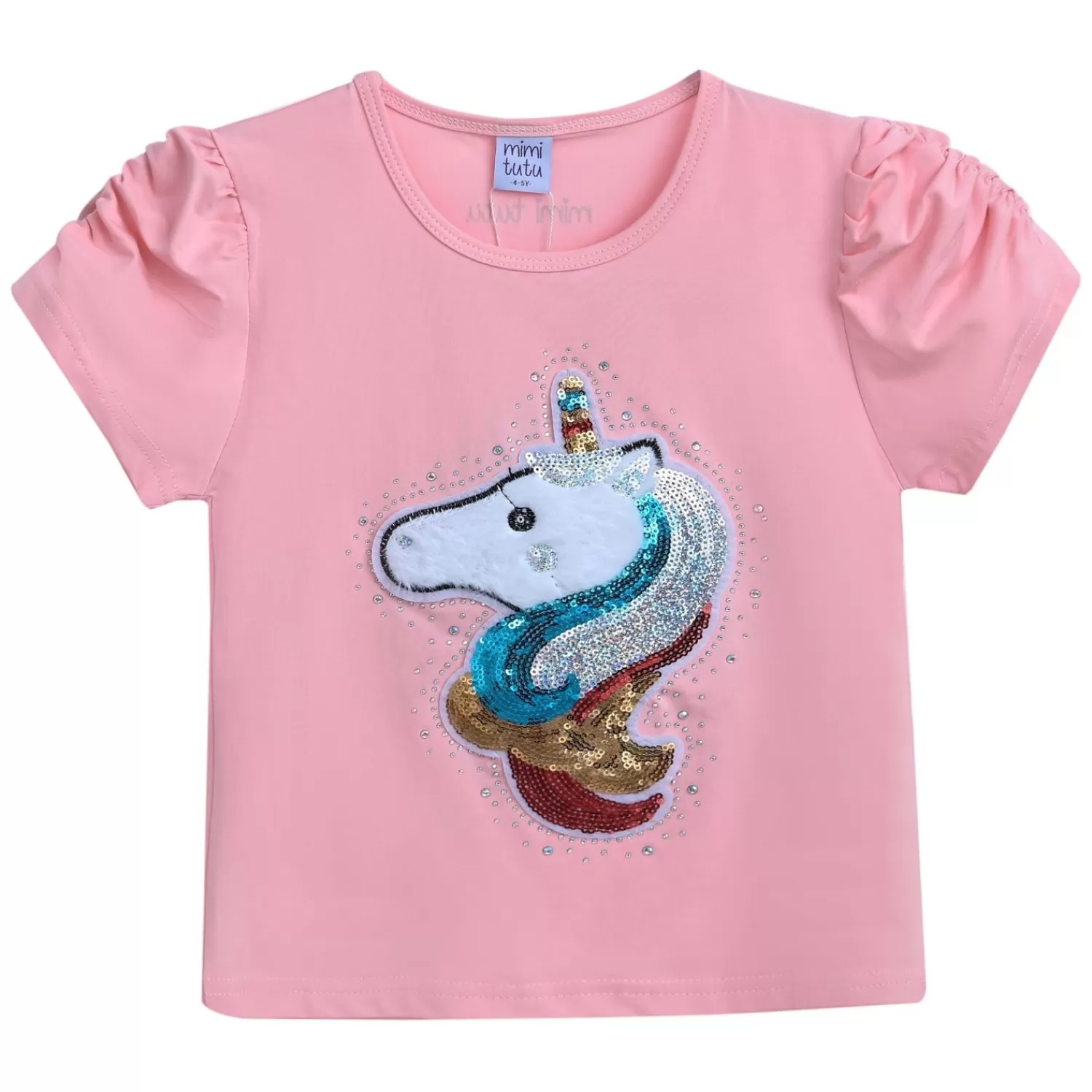 T-Shirts^Mimi Tutu -Mt4202-Unicorn-Pink-T-Shirt