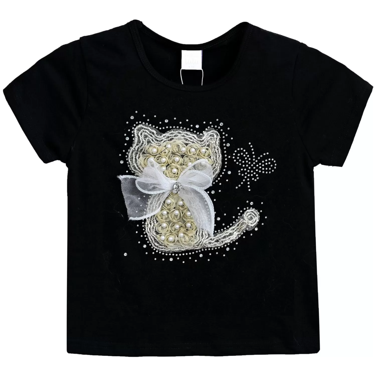 T-Shirts^Mimi Tutu -Mt4206-Cat-Black-T-Shirt