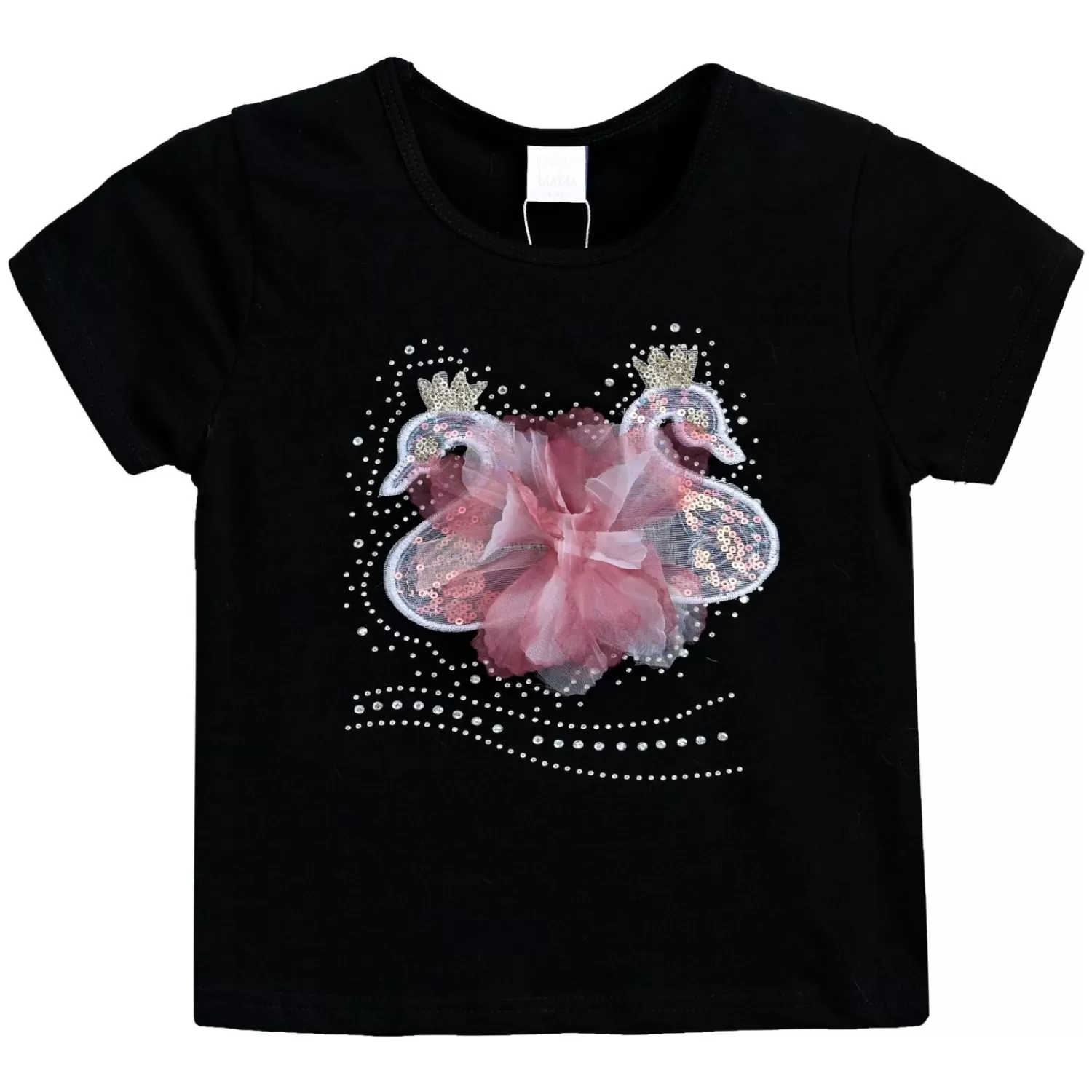 T-Shirts^Mimi Tutu -Mt4207-Goose-Black-T-Shirt