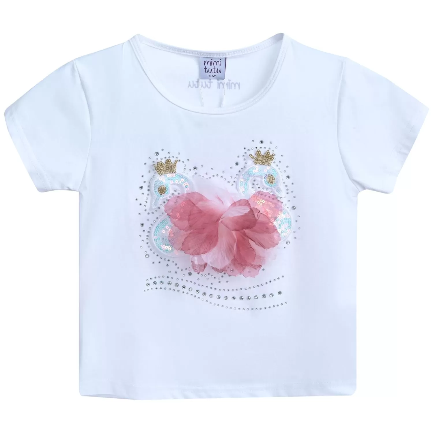 T-Shirts^Mimi Tutu -Mt4207-Goose-White-T-Shirt