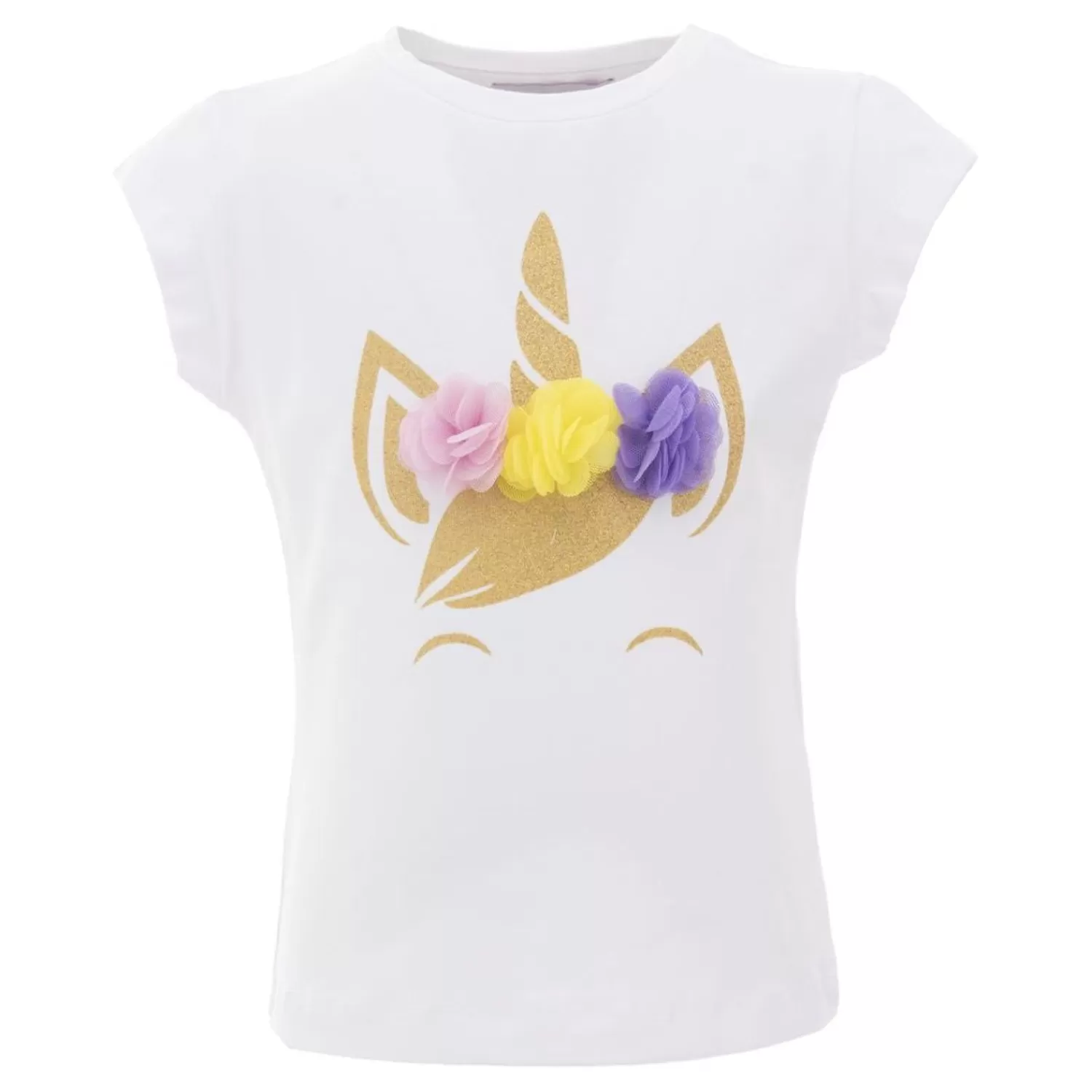 T-Shirts^Mimi Tutu Multicolor Tulle Unicorn T-Shirt White