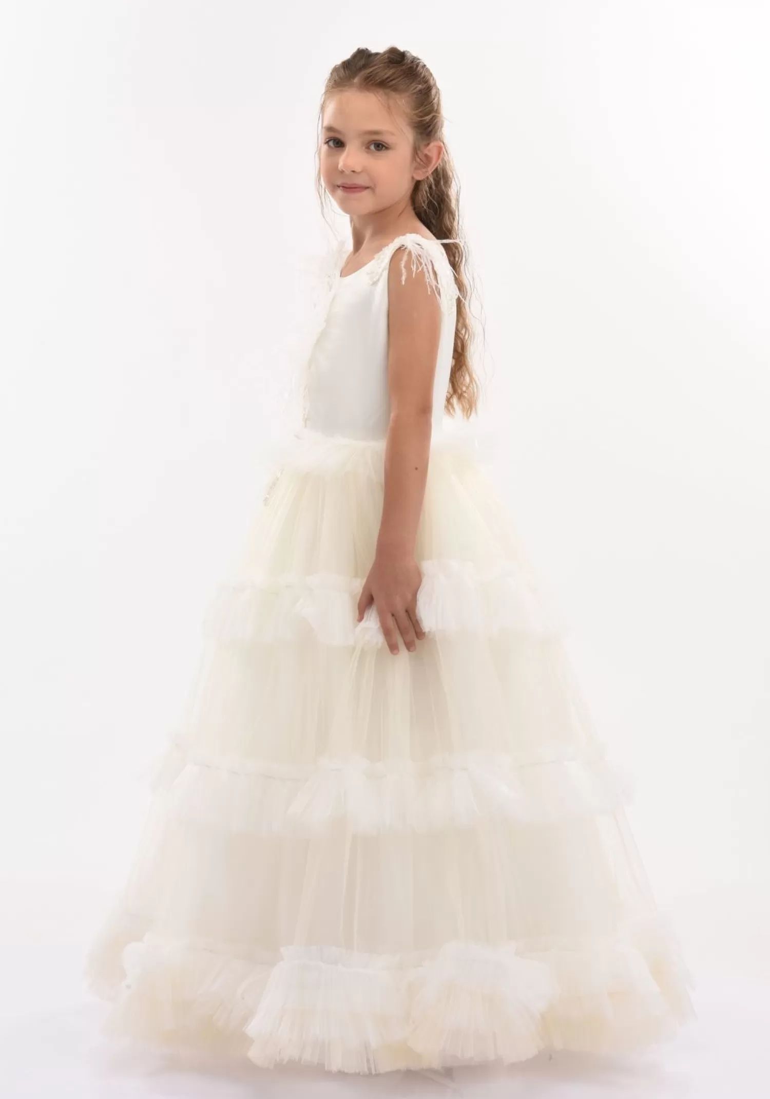 Dresses^Tulleen Off White Jasmine Tulle Dress Ivory