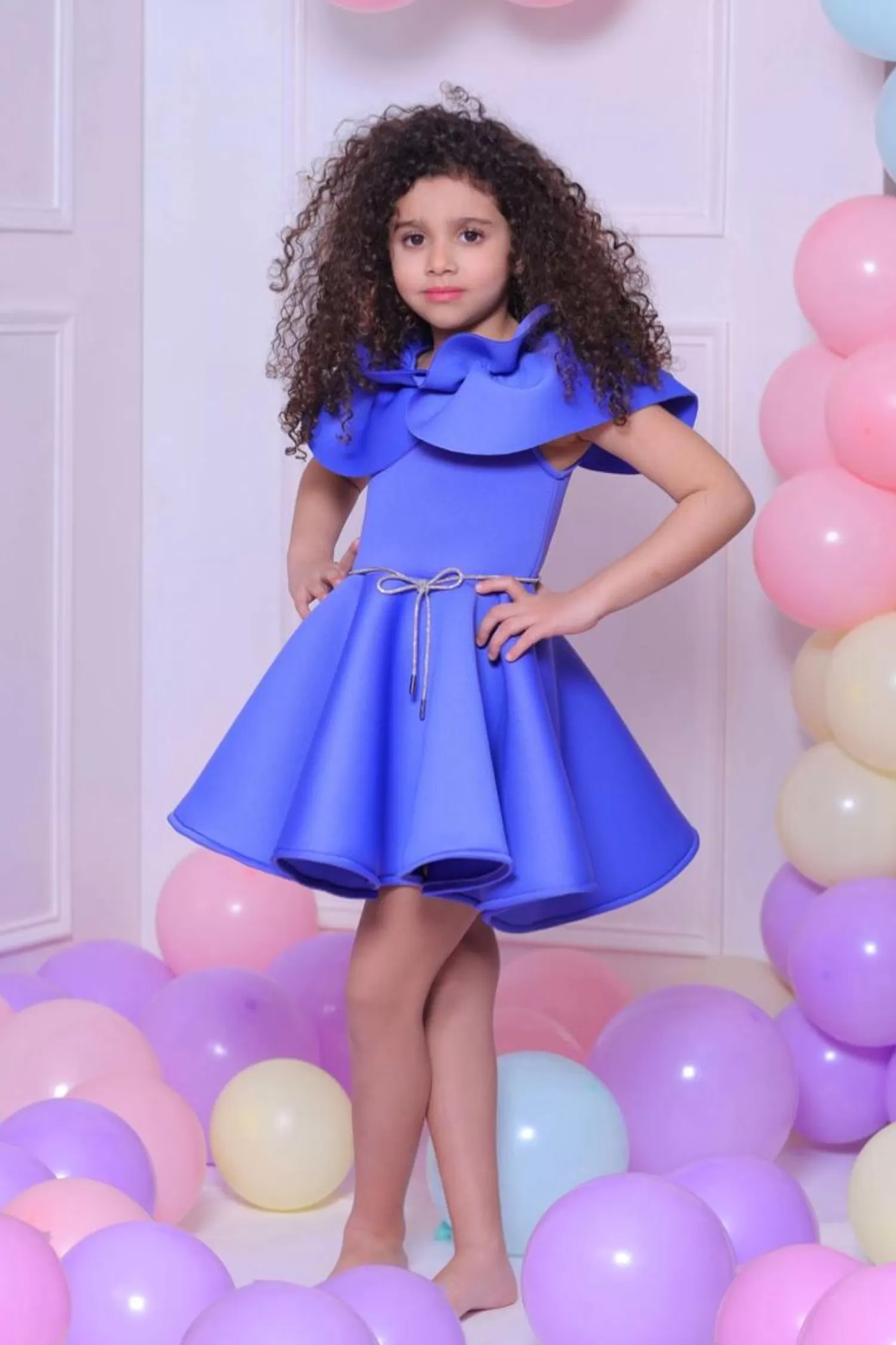 Baby^Mimi Tutu Olivia Ruffle Dress Purple