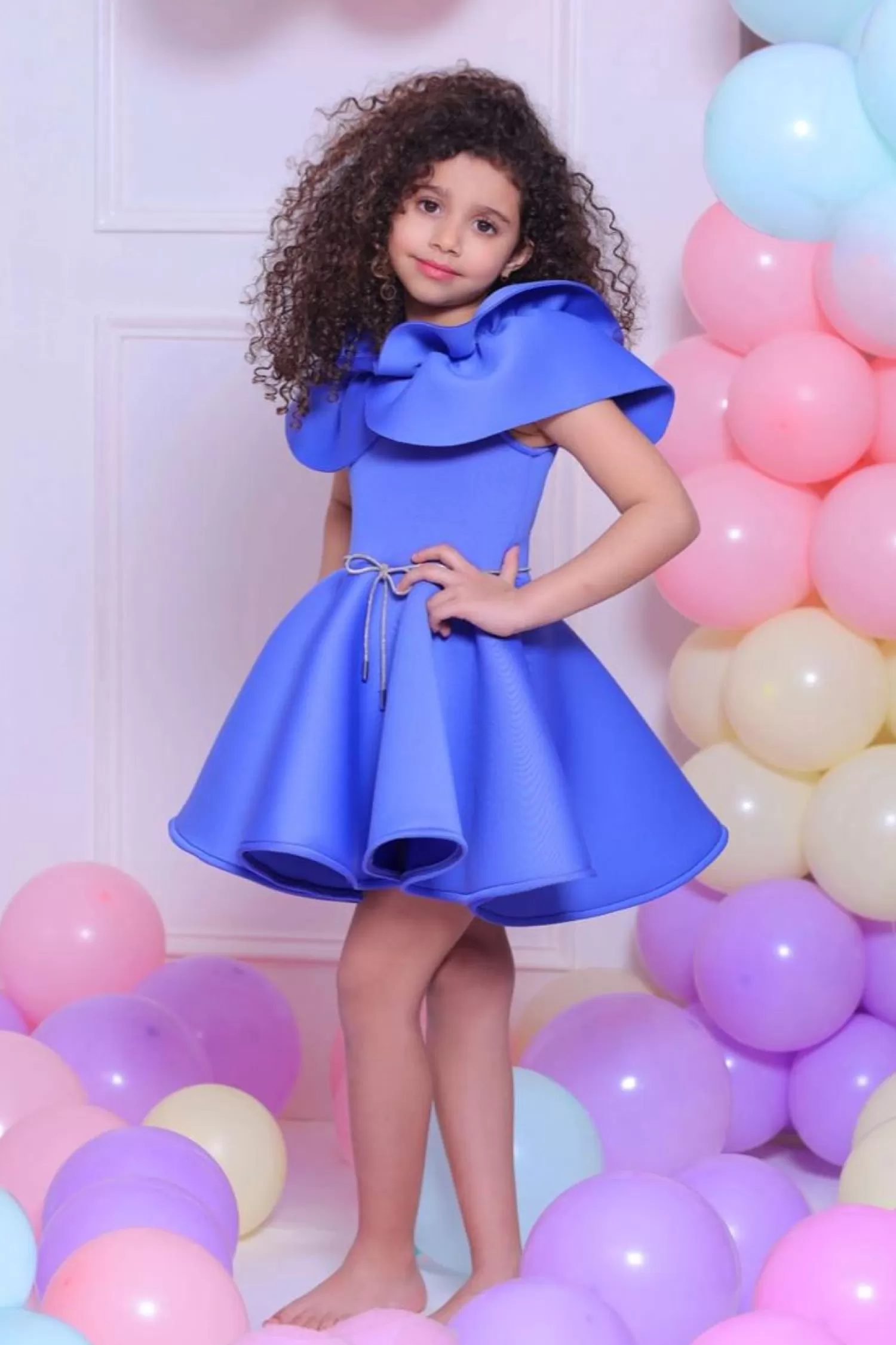 Baby^Mimi Tutu Olivia Ruffle Dress Purple