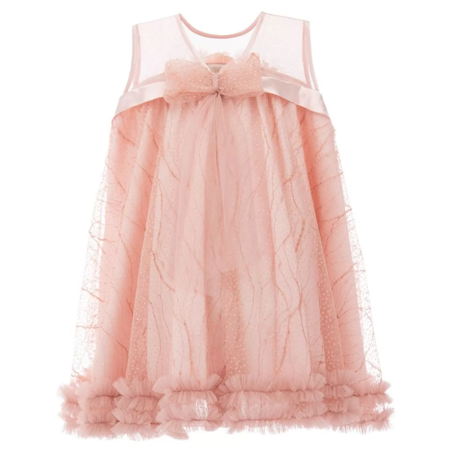 Dresses^Tulleen Overlay Trapeze Dress Pink