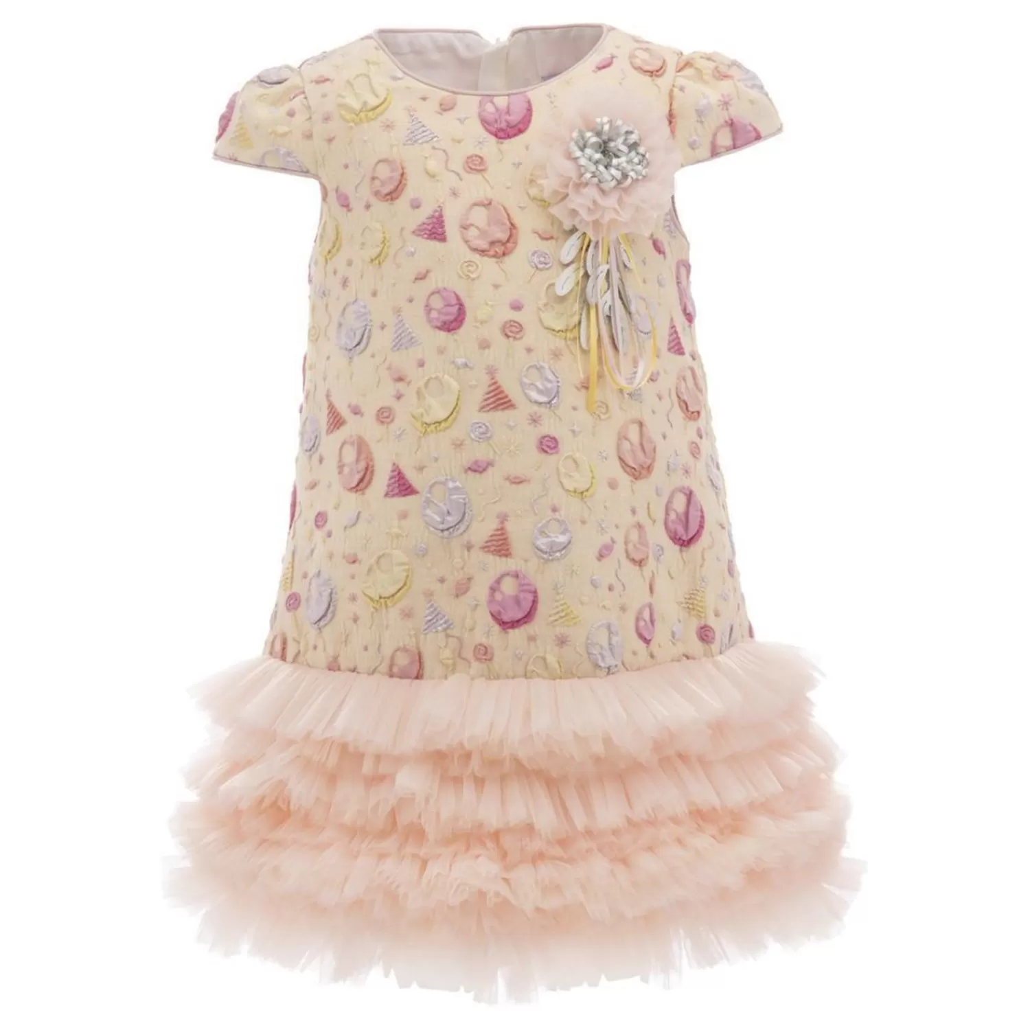 Mimi Tutu^Mimi Tutu Party Jacquard Dress Yellow