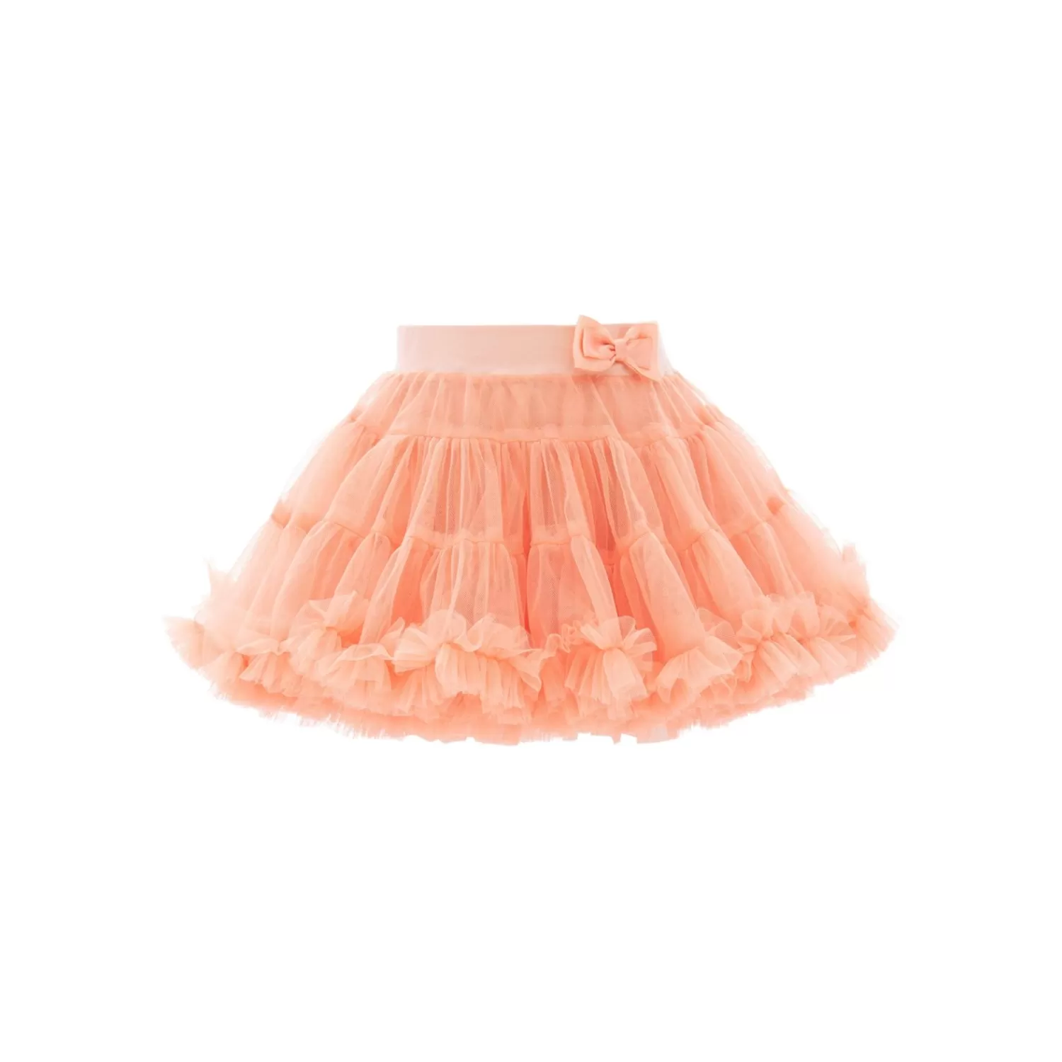 Baby^Mimi Tutu Peach Bow Tutu Skirt Orange