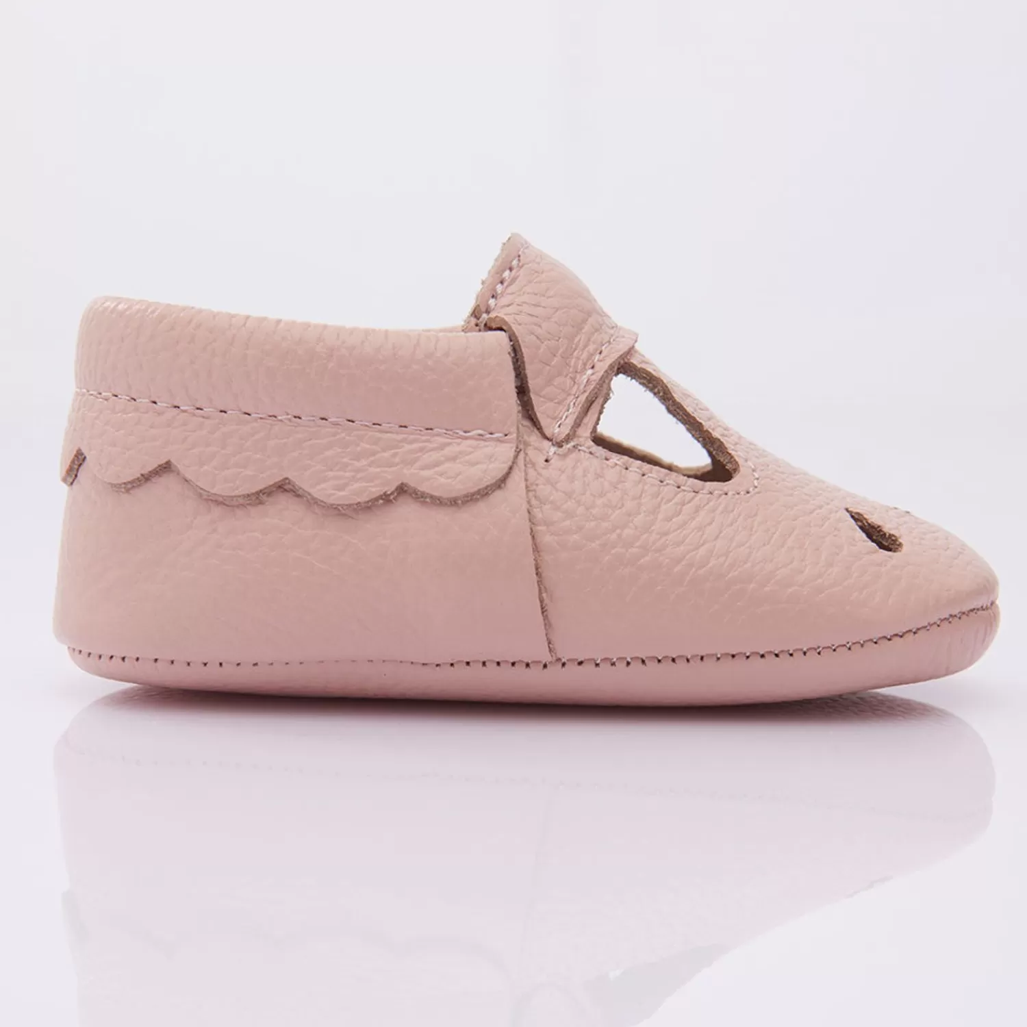 Baby^BANBLU Perforated Booties Pink