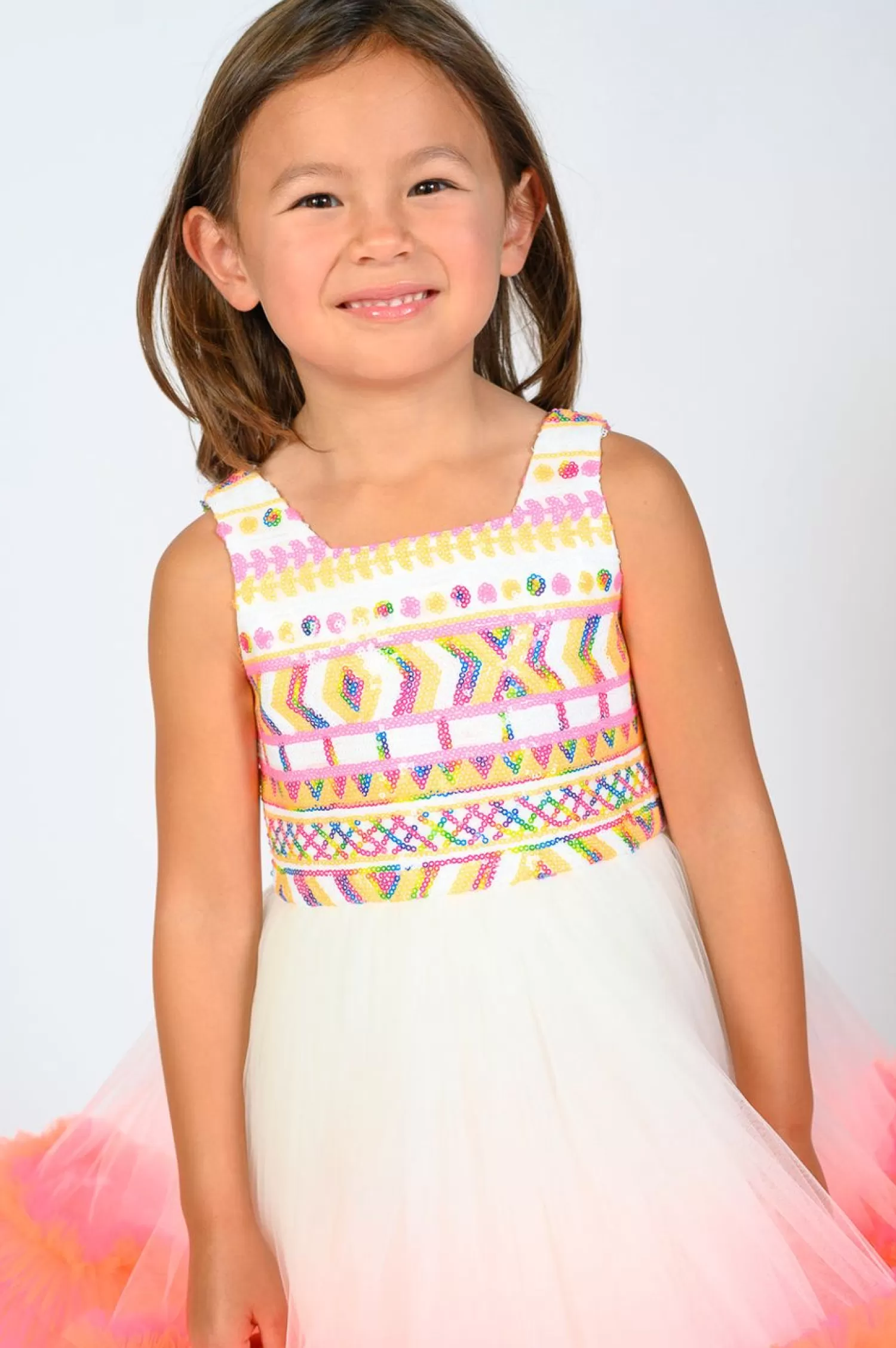 Baby^Tulleen Pink Beatty Dress Multi