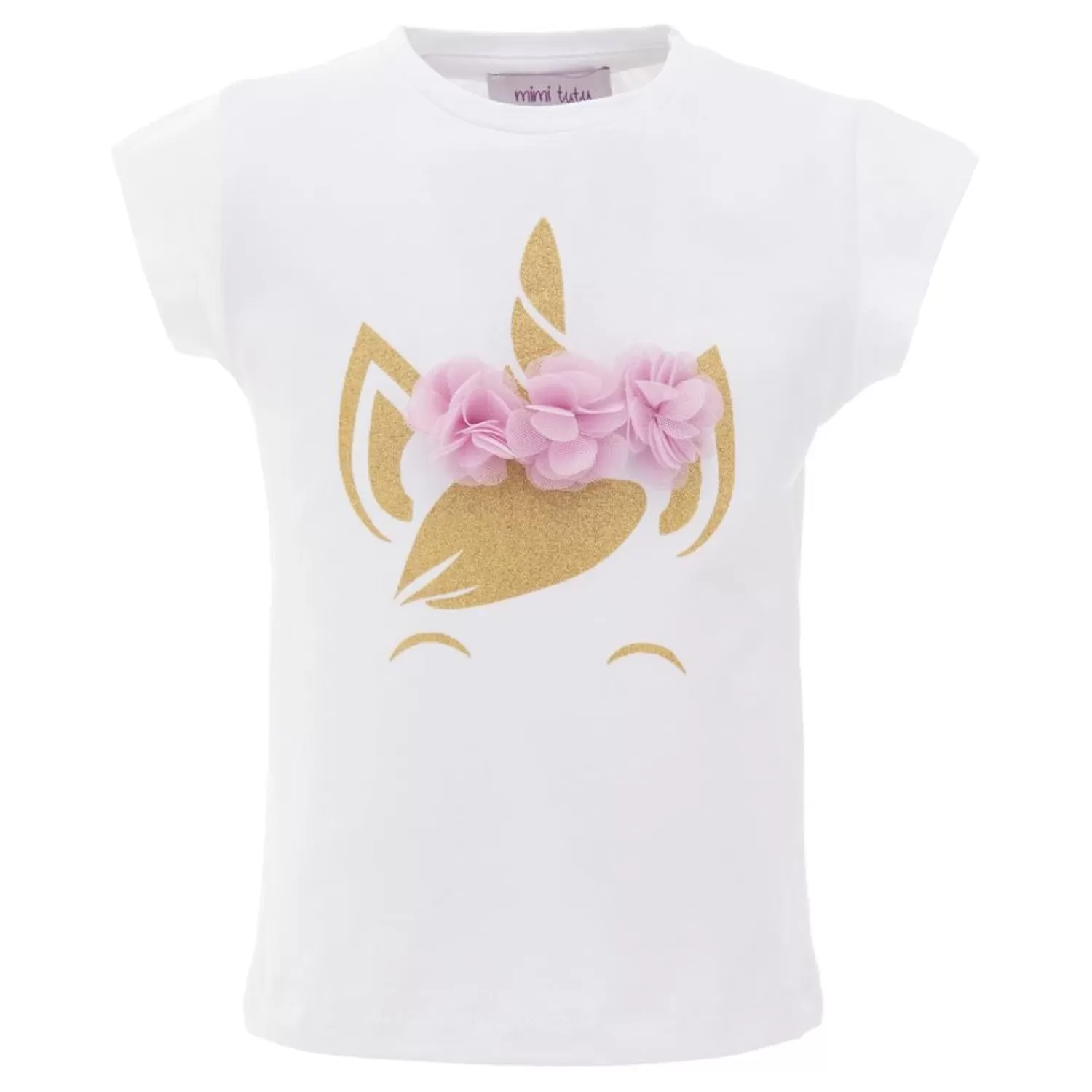 T-Shirts^Mimi Tutu Pink Tulle Unicorn T-Shirt White