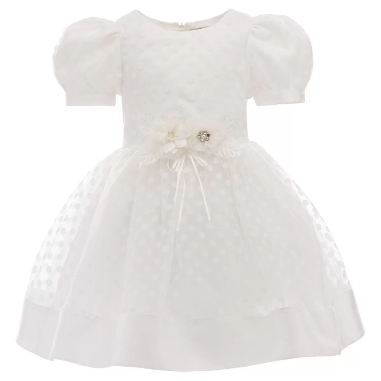 Dresses^Tulleen Polka Dot Princess Dress White