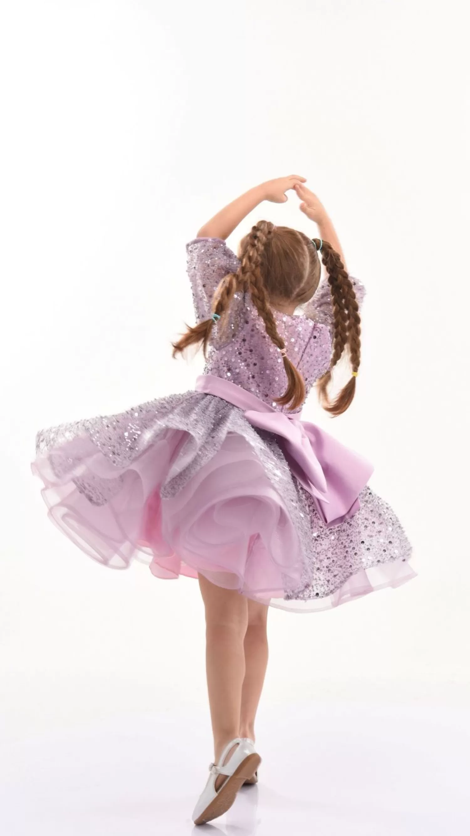 Dresses^Tulleen Pradera Glimmer Tulle Bow Dress Purple