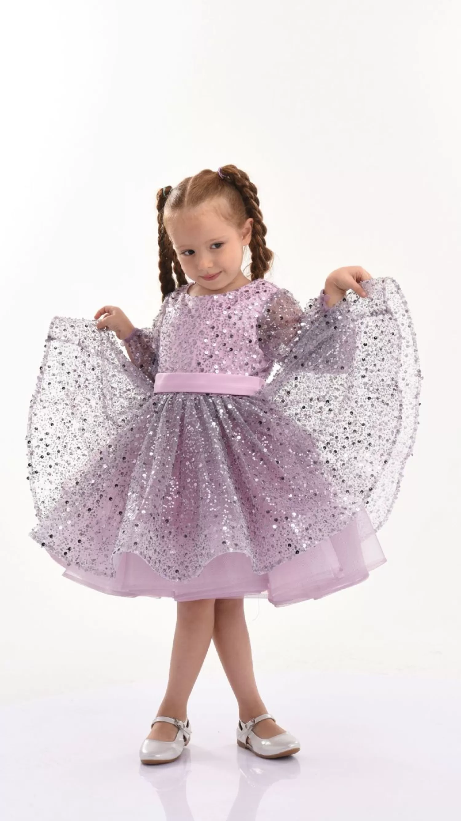 Dresses^Tulleen Pradera Glimmer Tulle Bow Dress Purple