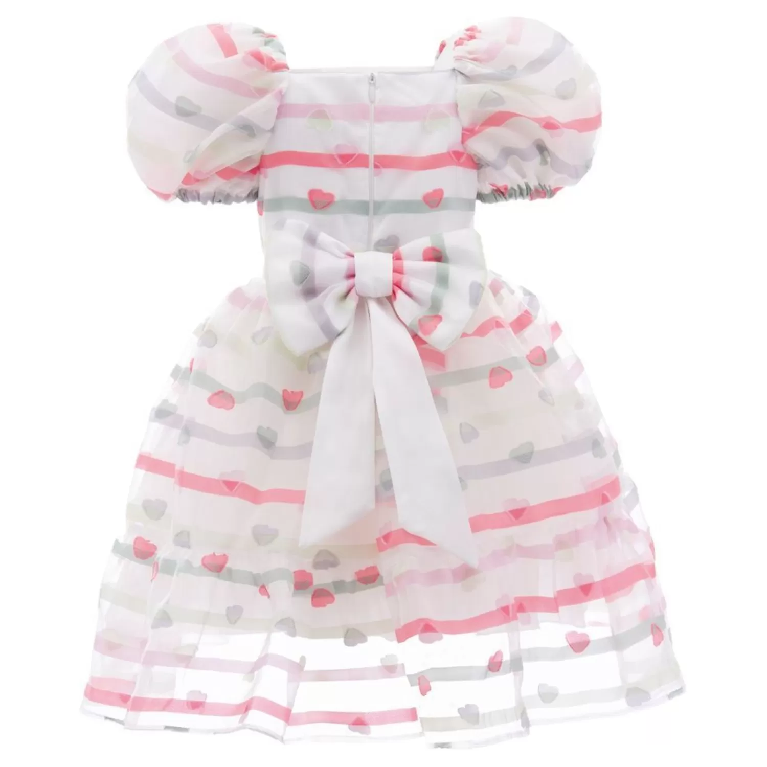 Mimi Tutu^Mimi Tutu Puffer Sleeve Party Dress White