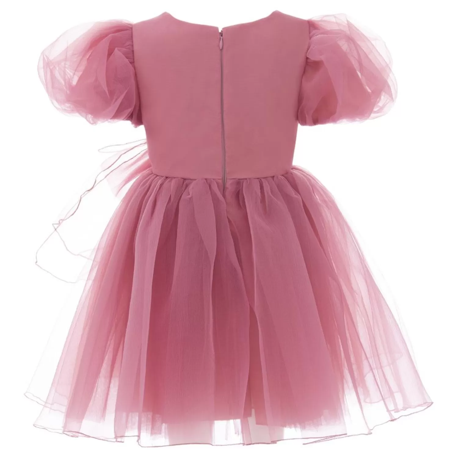 Dresses^Tulleen Raspberry Bow Organza Dress Pink