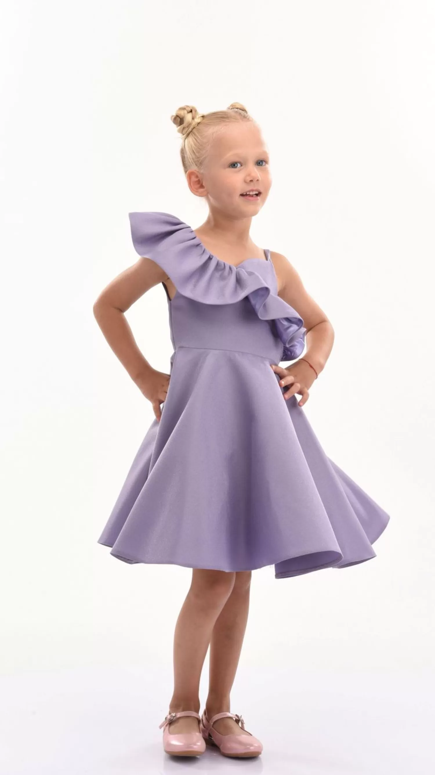 Dresses^Tulleen Riviera Off Shoulder Ruffle Dress Purple