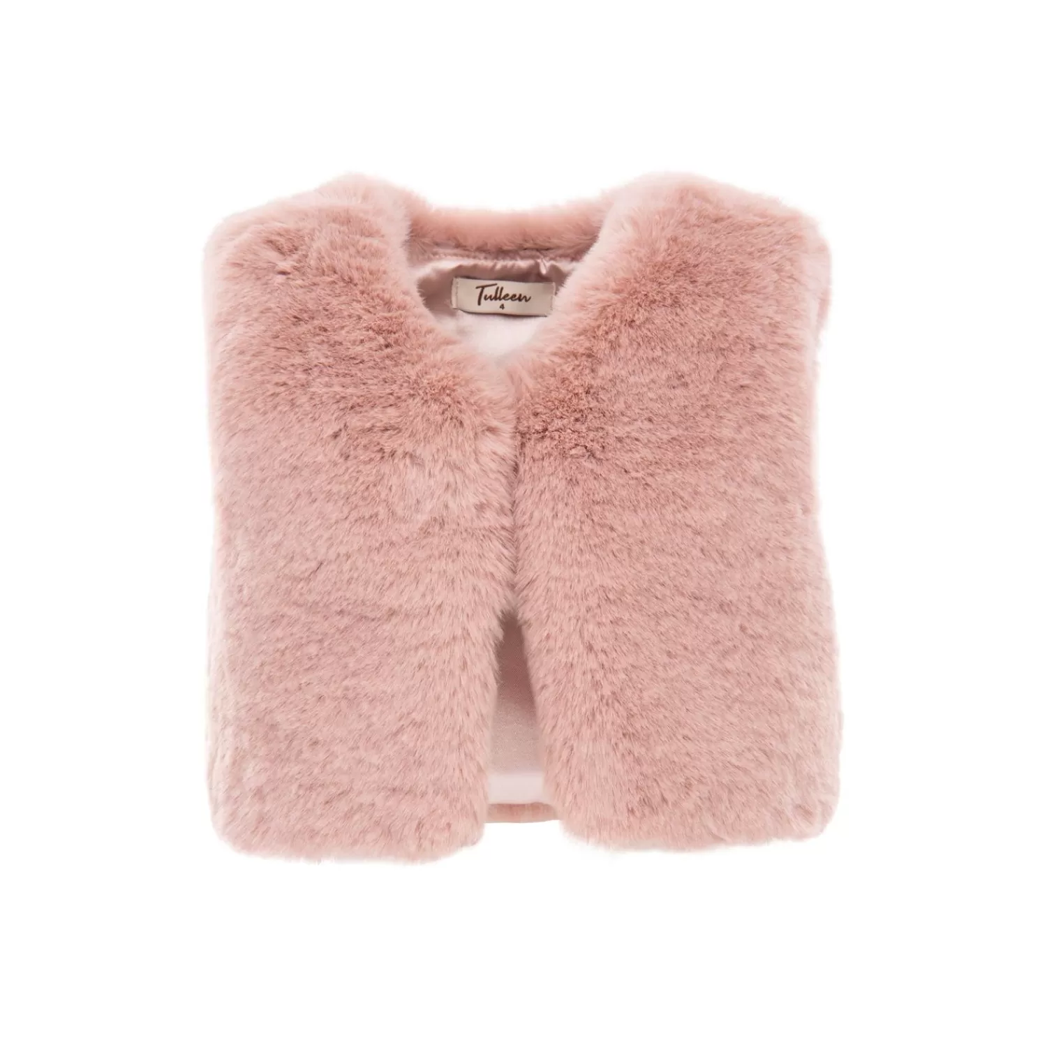 Accessories^Tulleen Rose Faux Fur Vest Pink