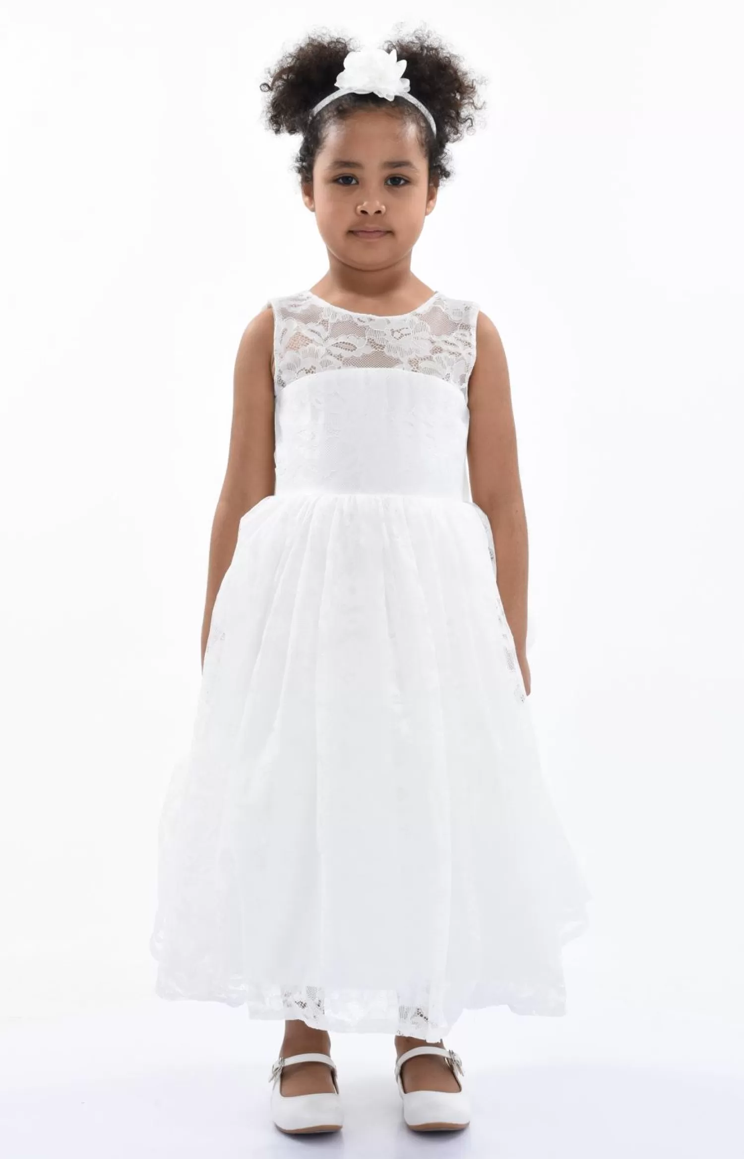 Dresses^Tulleen Rossemere Lace Embroidered Tulle Dress White