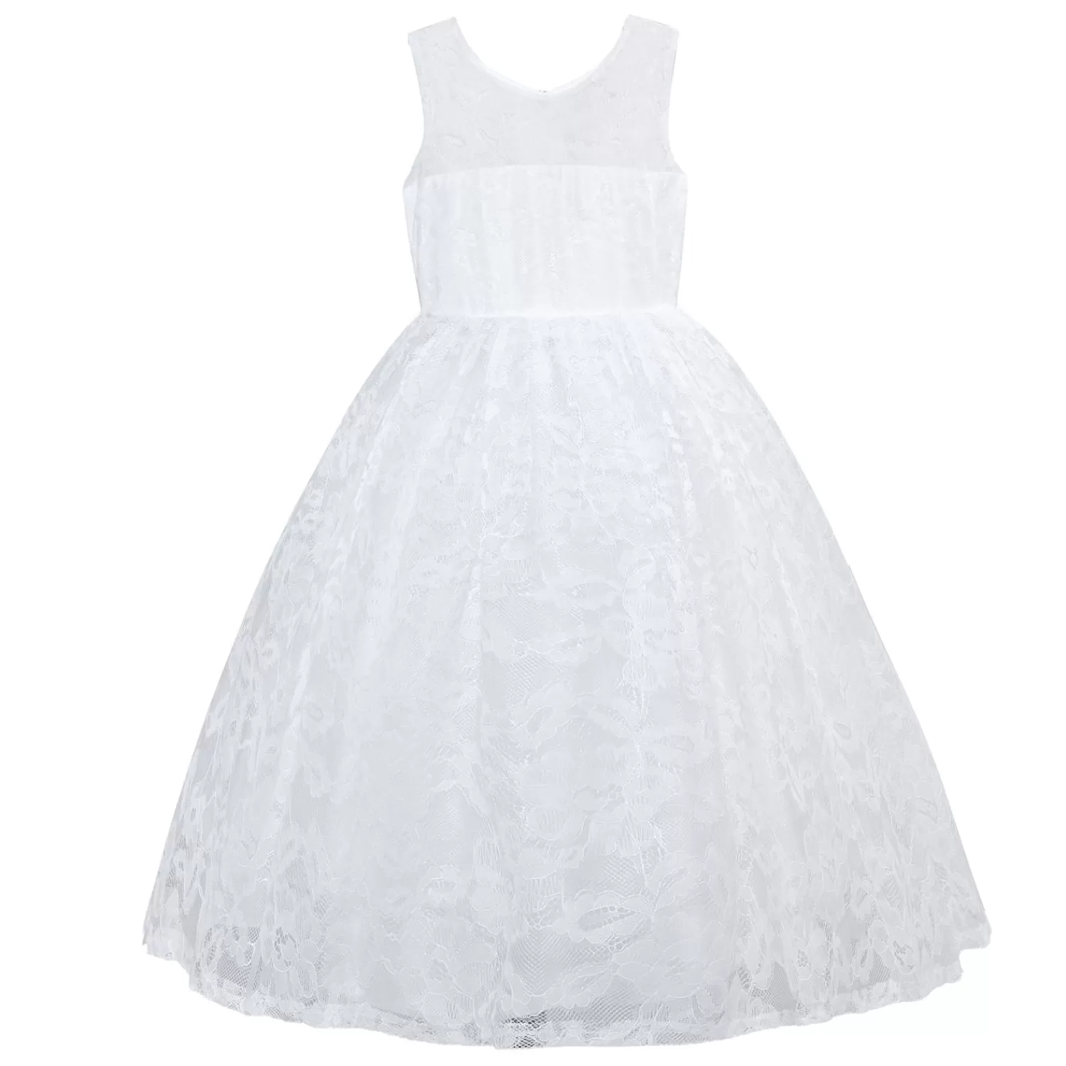 Dresses^Tulleen Rossemere Lace Embroidered Tulle Dress White