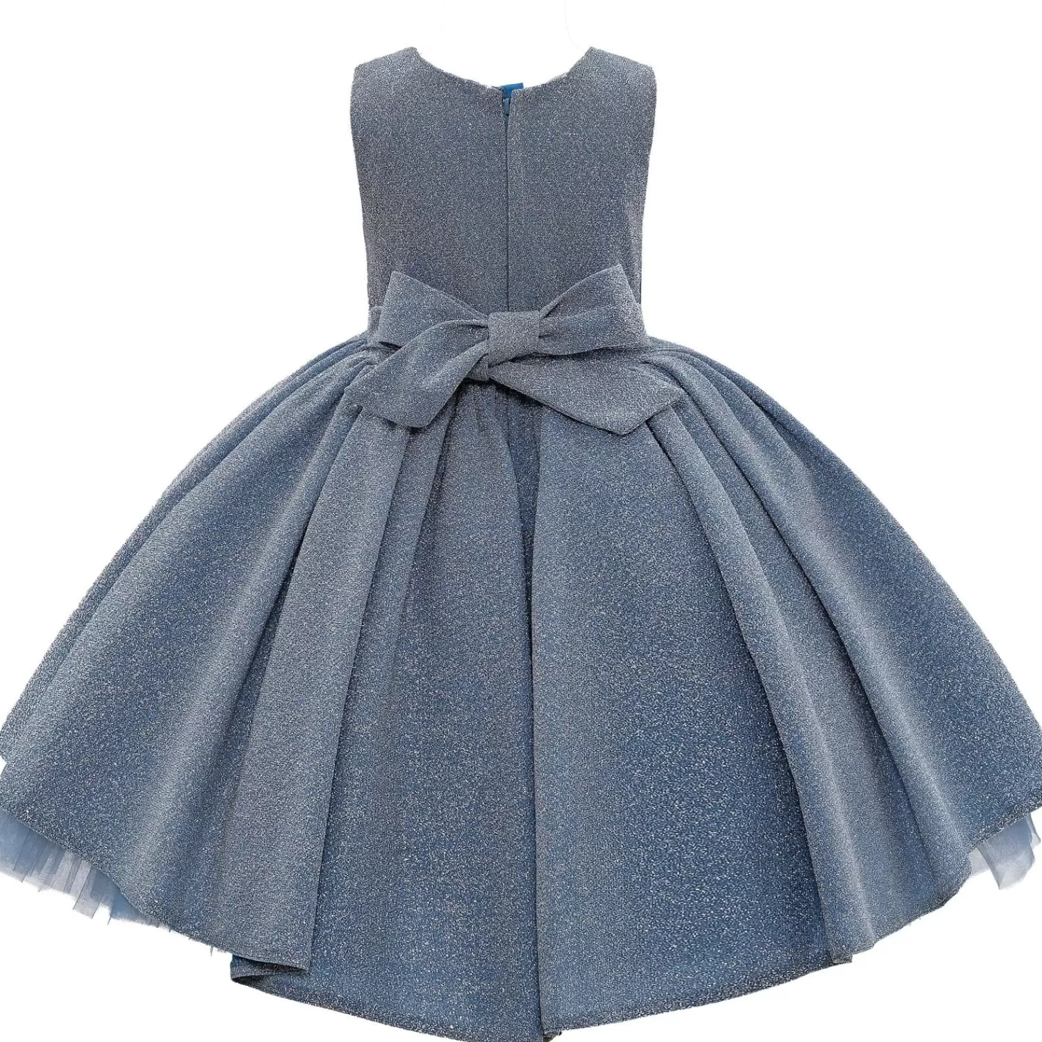 Dresses^Tulleen Sarita Glitter Double Bow Dress Blue