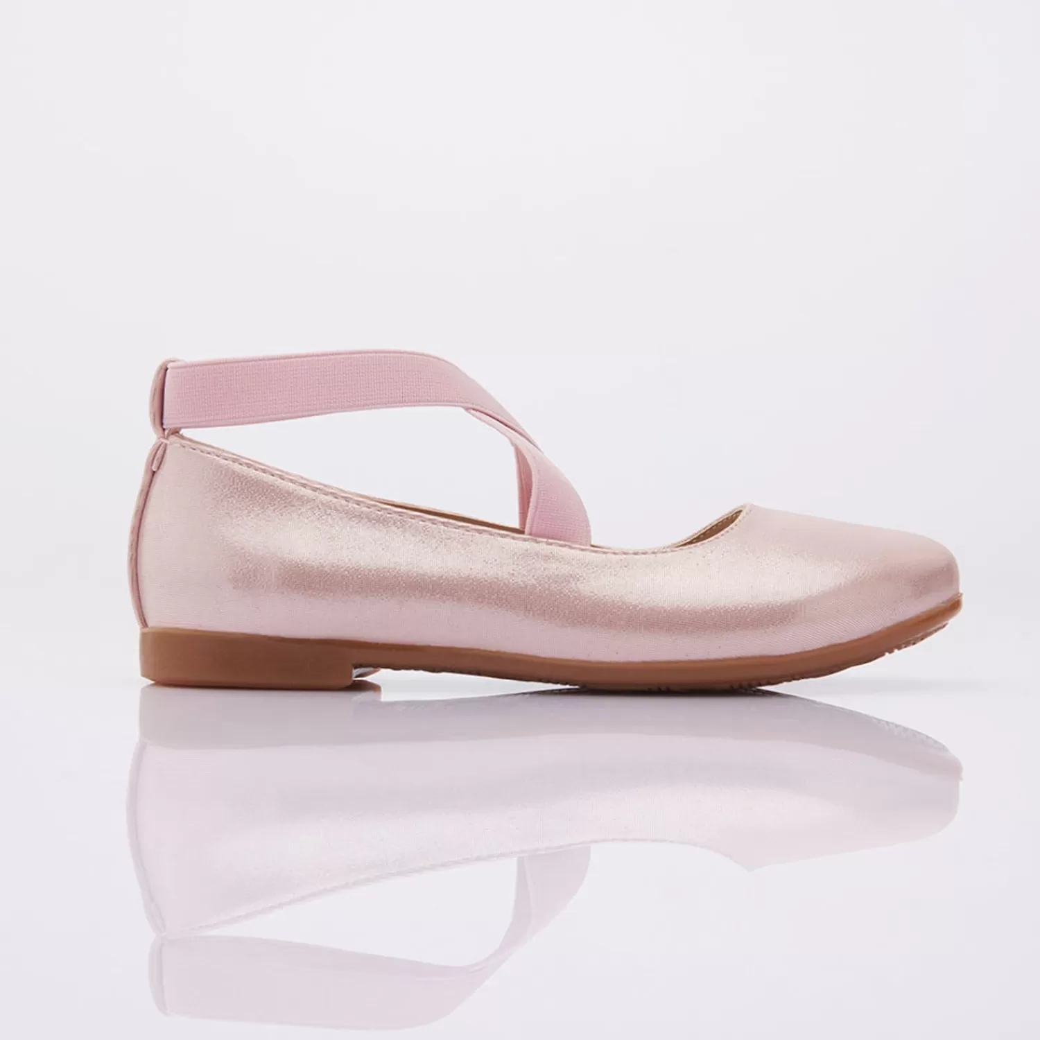 Shoes^Perla Satin Ballerina Flats Pink