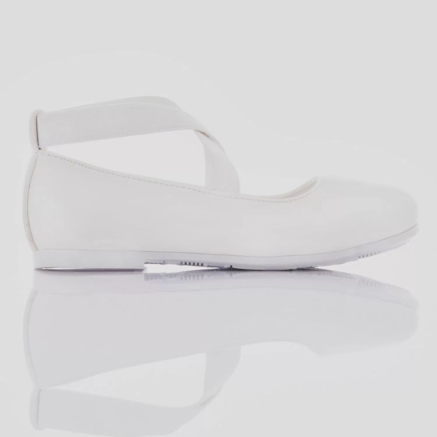 Baby^Perla Snow Ballerina Flats White