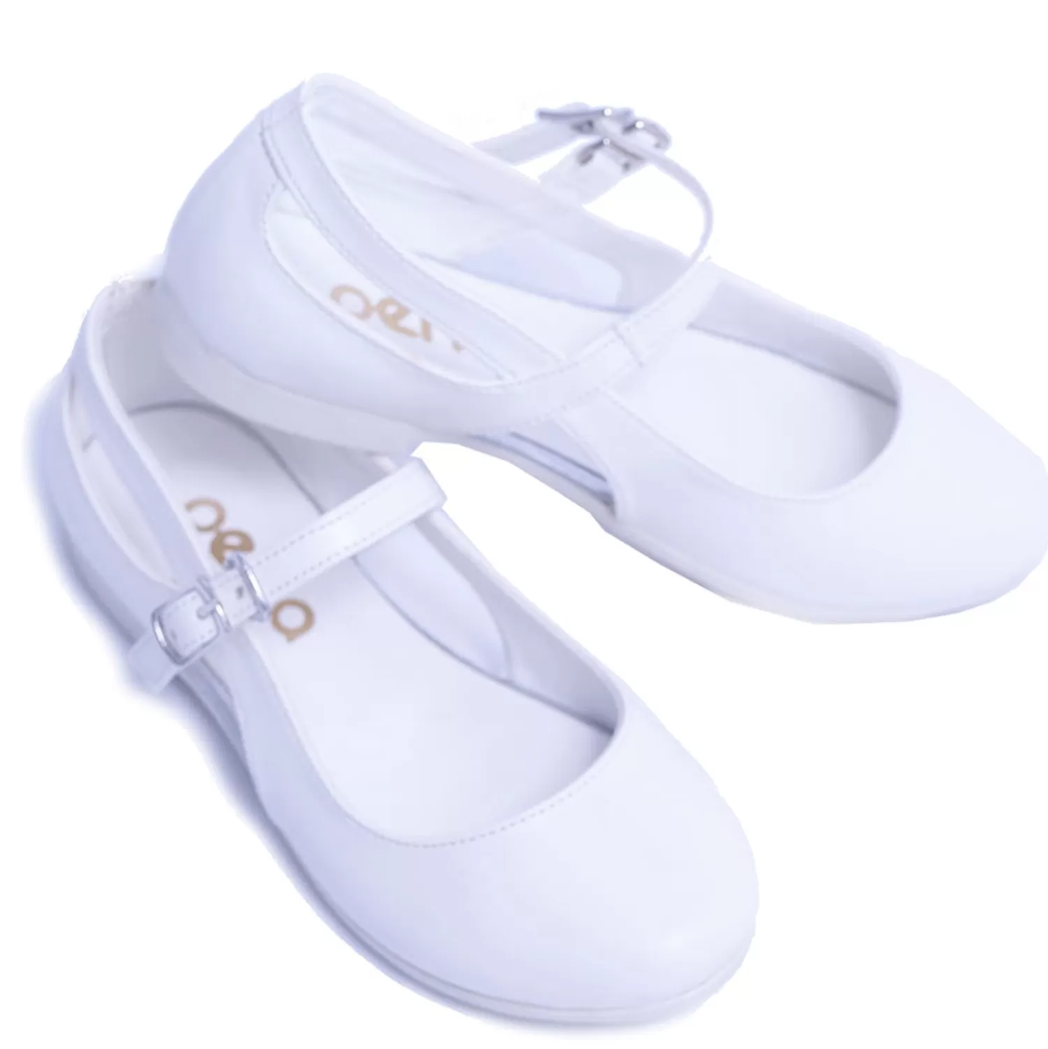 Shoes^Perla Snow Cut-Out Flats White