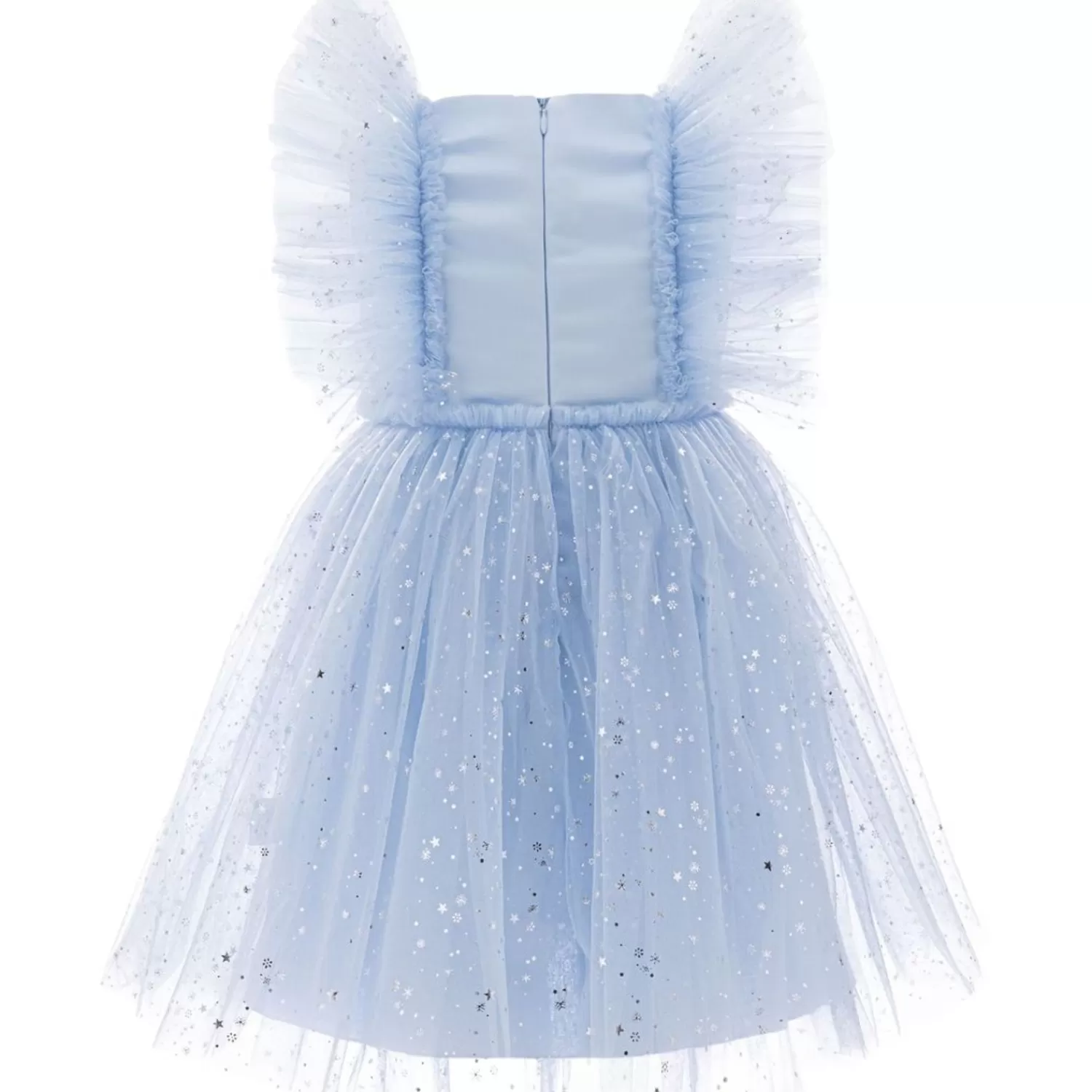 Baby^Mimi Tutu Star Print Ruffle Tulle Dress Blue