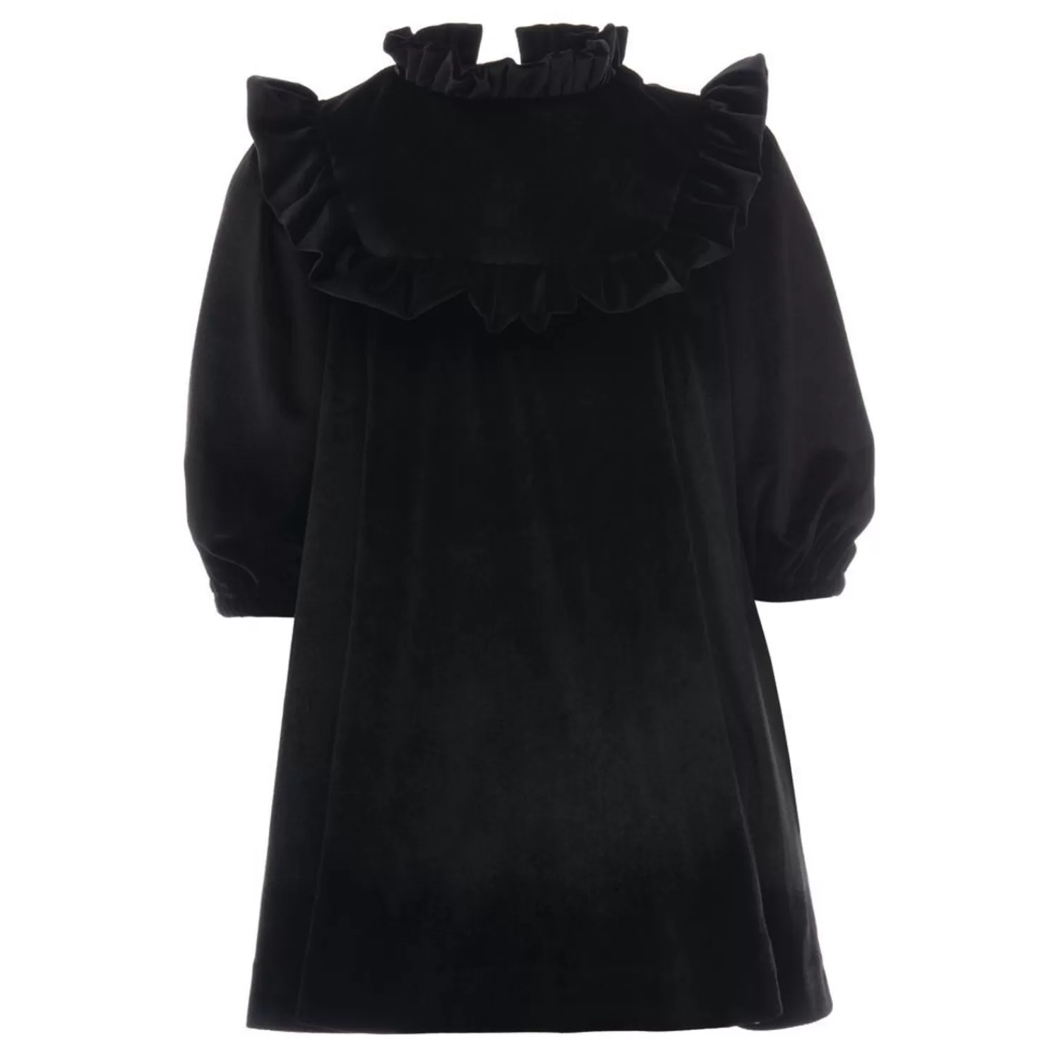 Dresses^Tulleen The Ruffle Velvet Dress By Black