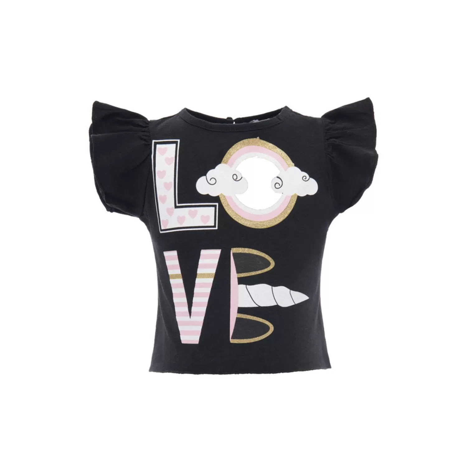 T-Shirts^Mimi Tutu Unicorn Love Graphic T-Shirt Black