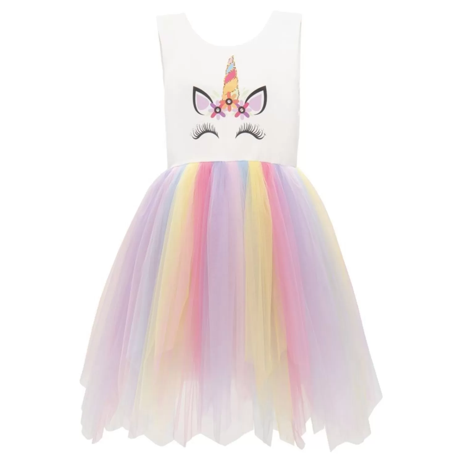 Mimi Tutu^Mimi Tutu Unicorn Rainbow Dress White