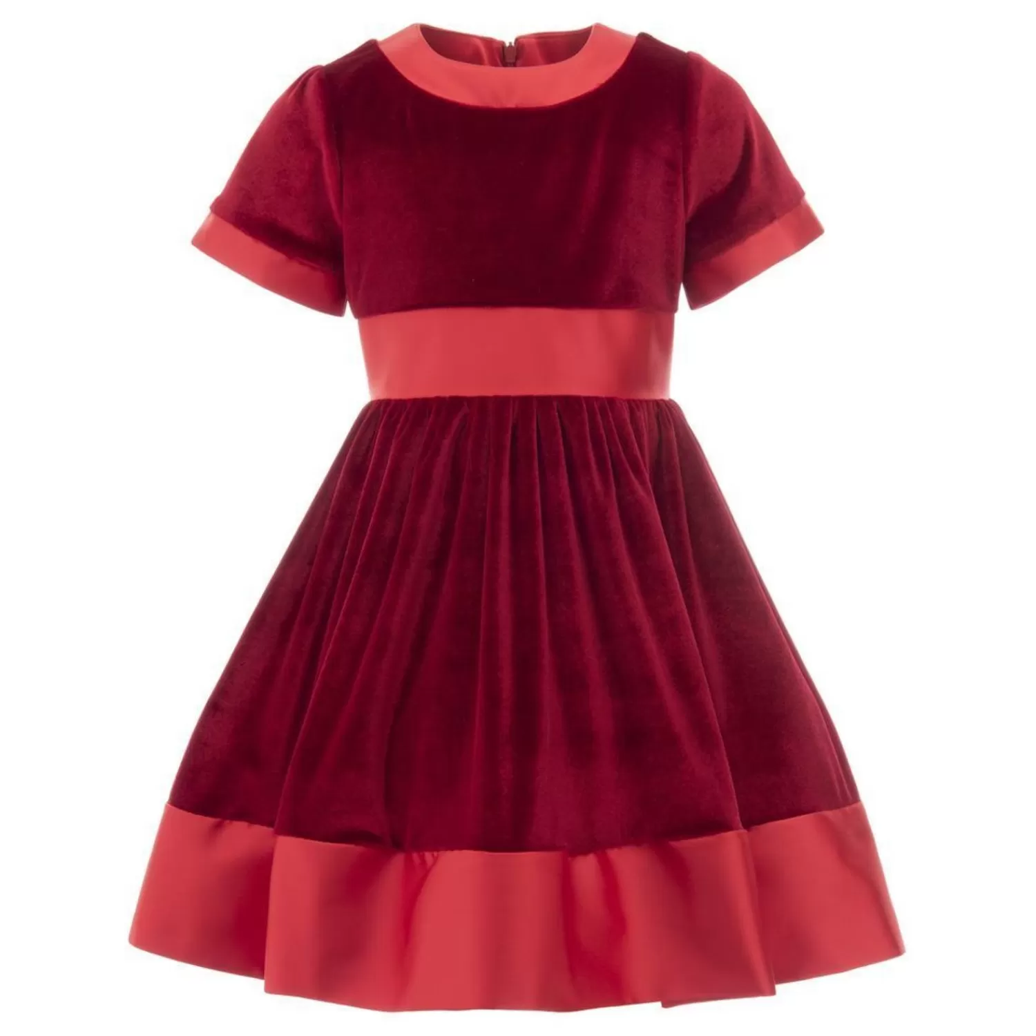 Dresses^Tulleen Velvet Satin Dress Red