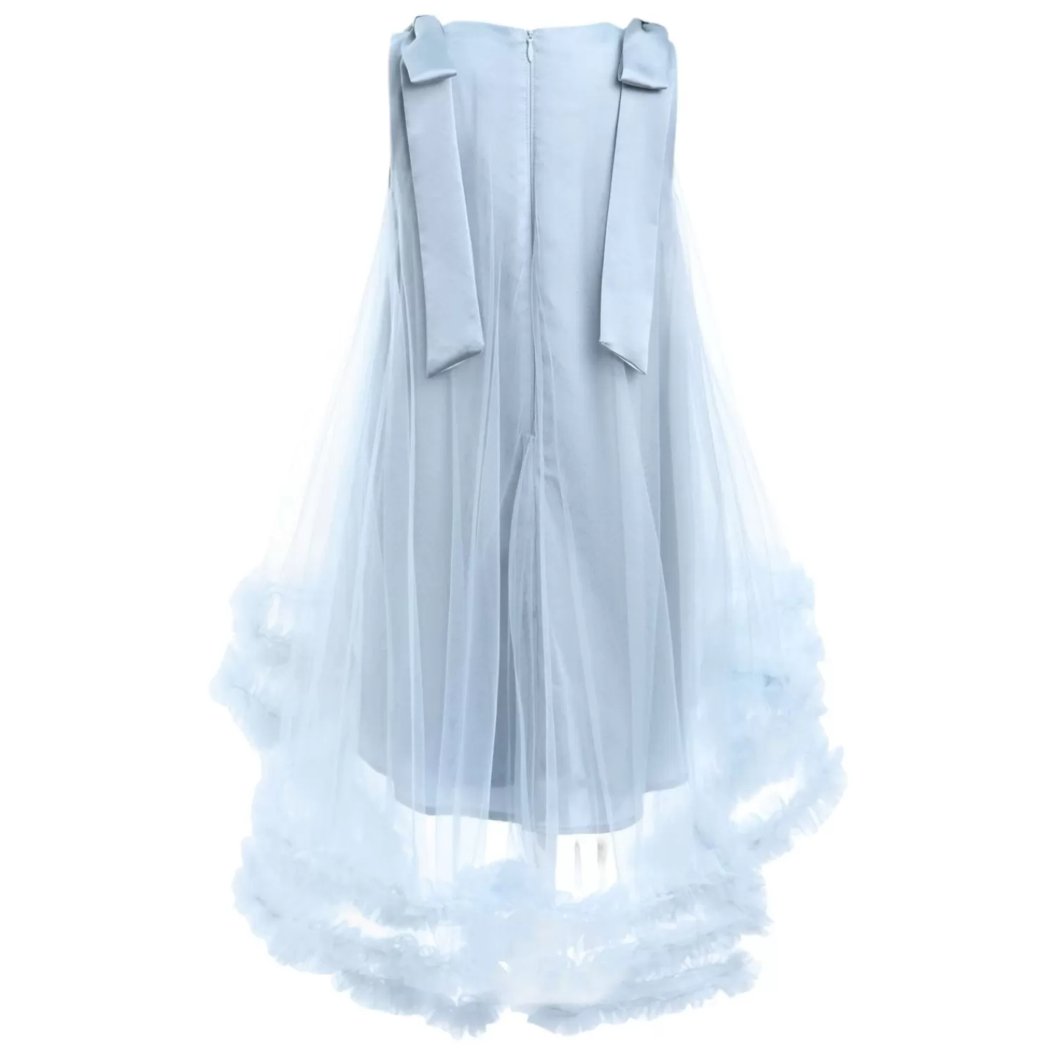 Dresses^Tulleen Violeta Sleeveless Ruffle Overlay Dress Blue