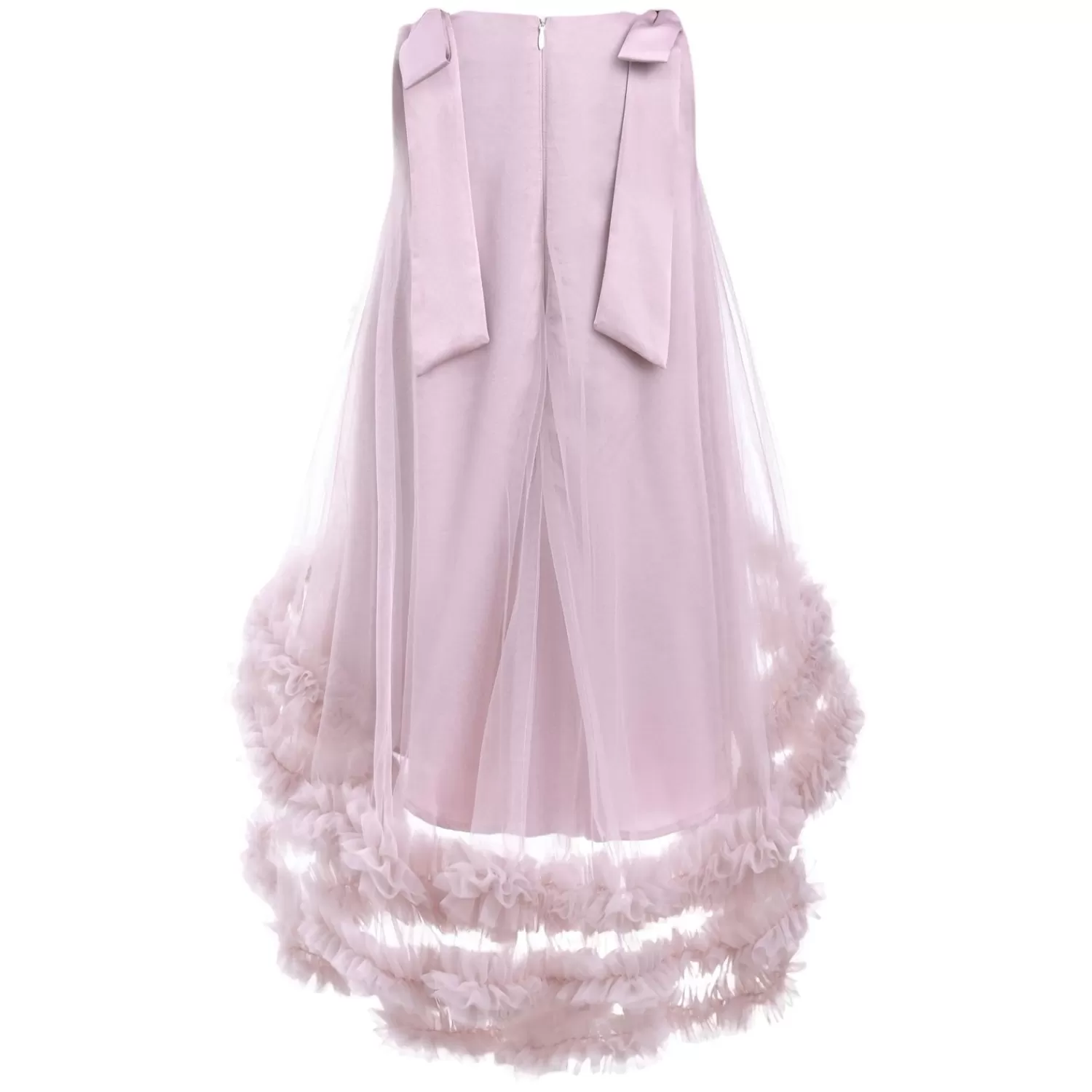 Dresses^Tulleen Violeta Sleeveless Ruffle Overlay Dress Pink