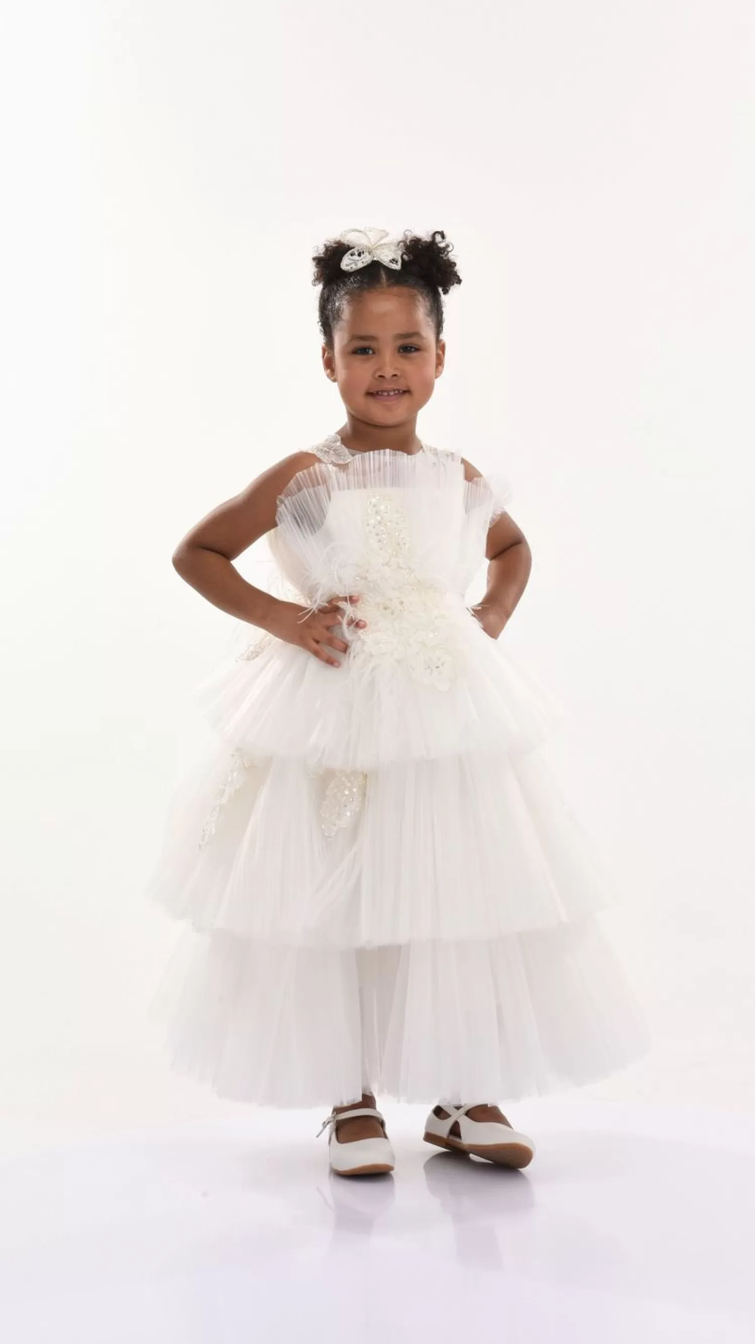 Dresses^Tulleen Zayante Tiered Dress White